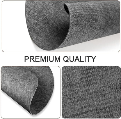 Round Faux Leather Placemats and Coasters, Reversible Heat Resistant Non-Slip - Image 6
