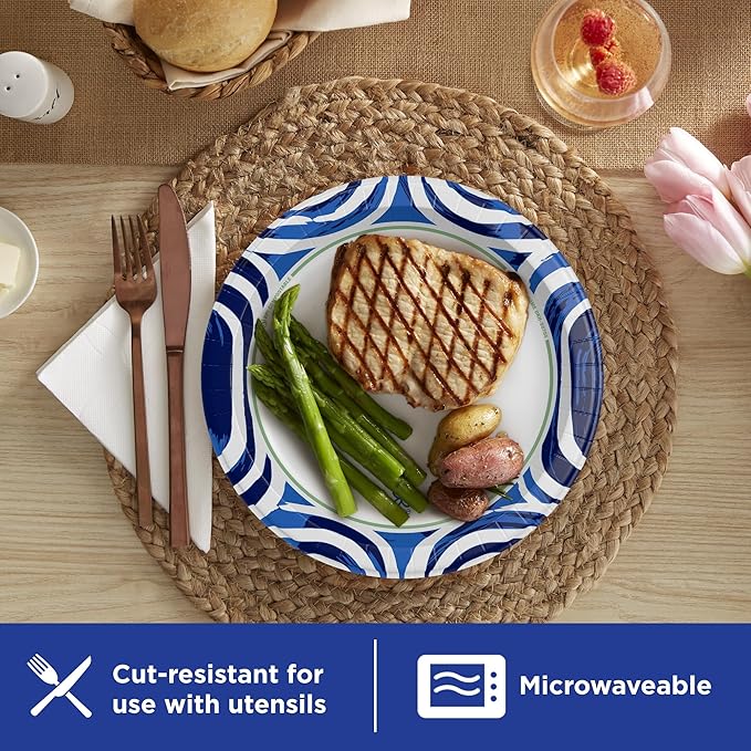 Dixie Ultra, Large Paper Plates, 10 Inch, 3X Stronger*, Heavy Duty, - Image 5