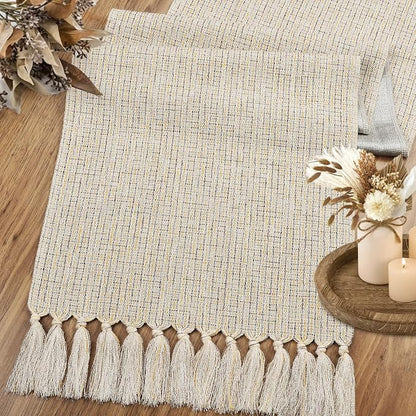 Boho Table Runner 72 Inches Long, Farmhouse Coffee Table Runner - Image 4