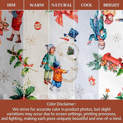 Maison d' Hermine Table Cloth Round Table 100% Cotton 69 Inches Fall Tablecloth Reusable Everyday Use for Thanksgiving Christmas Decorations Dining Farmhouse Party (Chromo)