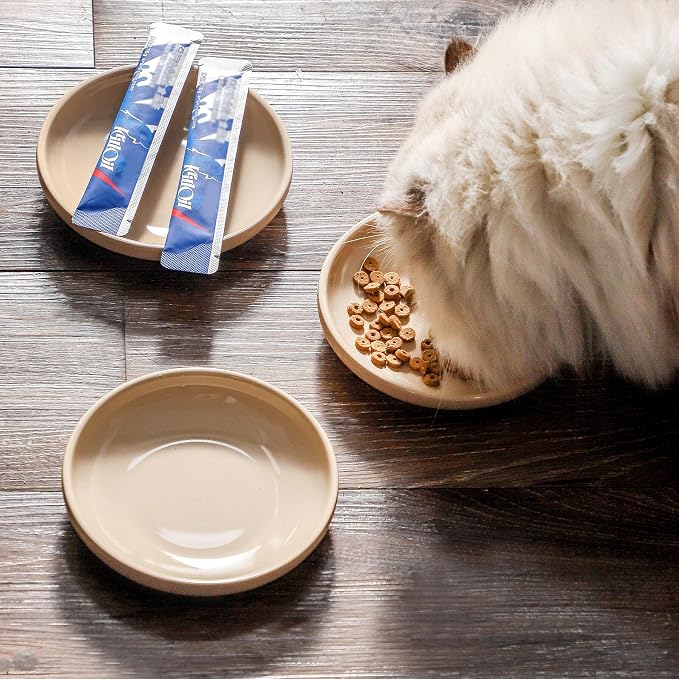 3 PCS Ceramic Cat Bowls, 5.5 in Pet Food Bowl Cat Dishes - Image 5