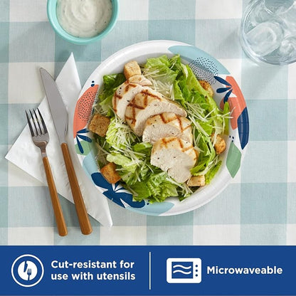 Dixie Medium Paper Plates, 8.5 Inch, 2X Stronger*, Microwave-Safe, Soak-Proof - Image 5