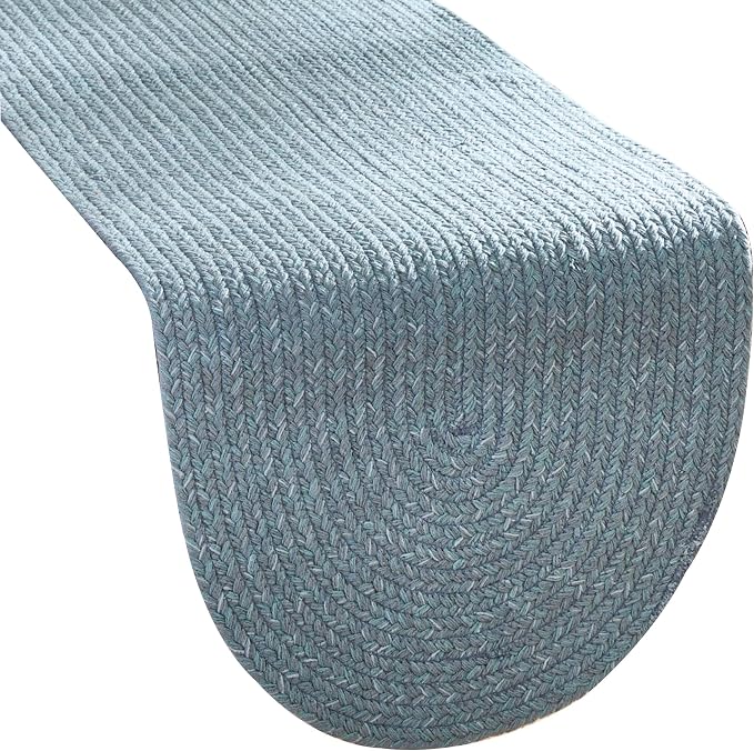 Park Designs Spice Island Table Runner 15" x 36", Braided Blue | Cotton | by ParkDesigns
