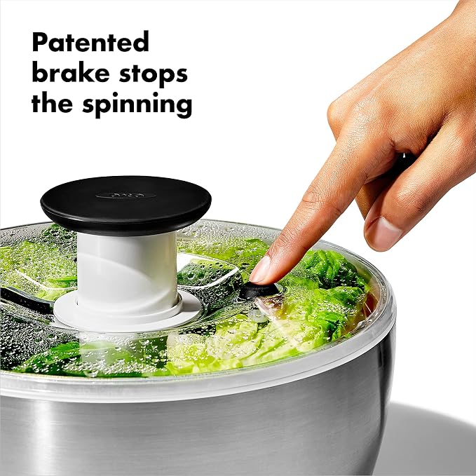 OXO Steel Salad Spinner - Image 5