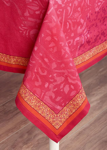 Maison d' Hermine Table Cloth Square Table 100% Cotton 60 x 60 Inches Fall Tablecloth Reusable Everyday Use for Thanksgiving Christmas Decorations Dining Farmhouse Party (Versailles)