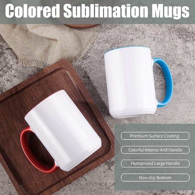 TANGLONG 12PCS 15oz Sublimation coffee Mugs - Image 3