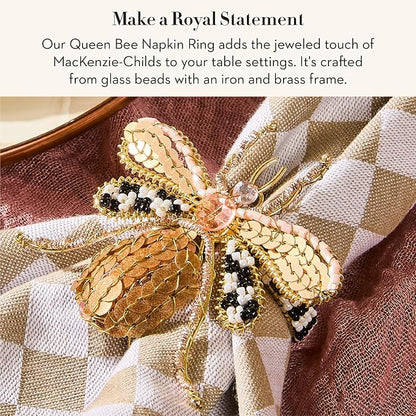 MACKENZIE-CHILDS Napkin Ring, Queen Bee | Handcrafted design, made from brass - Image 2