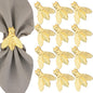 12 Pcs Decorative Fly Napkin Rings - Metal Napkin Rings Table Decor Napkin Ring, Dining Cloth Napkin Holder, Farmhouse Napkin Ring, Modern Napkin Holders (Gold) - ALPHA Living HOME