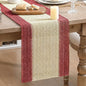 Artoid Mode Red Farmhouse Rustic Paper Braided Table Runner, Seasonal Christmas by ArtoidMode