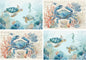 Nautical Placemats Set of 4 Washable Table Place Mats for Dining Kitchen Party Decor