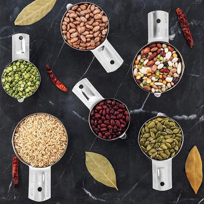 Hudson Essentials Stainless Steel Measuring Cups Set - Image 6