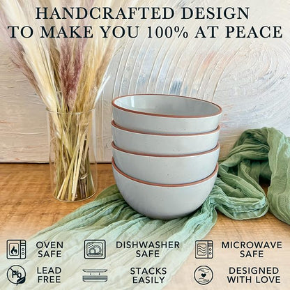 Mora Ceramic Bowls For Kitchen, 28oz - Image 4