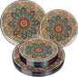 60PCS Bohemian Plastic Plates by Joyido