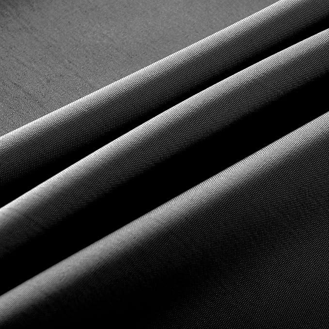 2-Pack 90x132 inch Grey Table Cloths, Solid Stain and Wrinkle Resistant Oblong Tablecloth, Premium Plain Weave Polyester Fabric Rectangle Table Linen Covers for Hotel, Wedding
