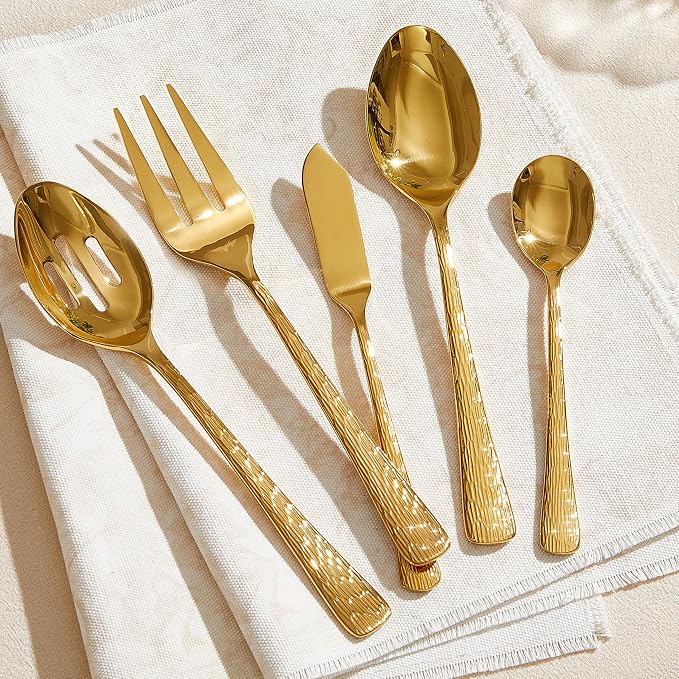 45 Piece Gold Silverware Set - Image 7