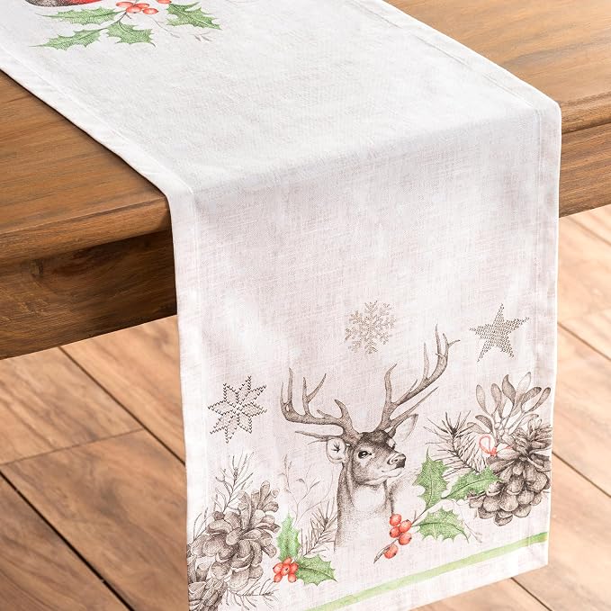 Maison d' Hermine Table Runner 100% Cotton 14.50" x 72" | Table Runners 72 - Image 9