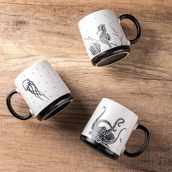 AmorArc Large Coffee Mugs Set of 6, 18oz Ceramic Coffee Cups - Image 5