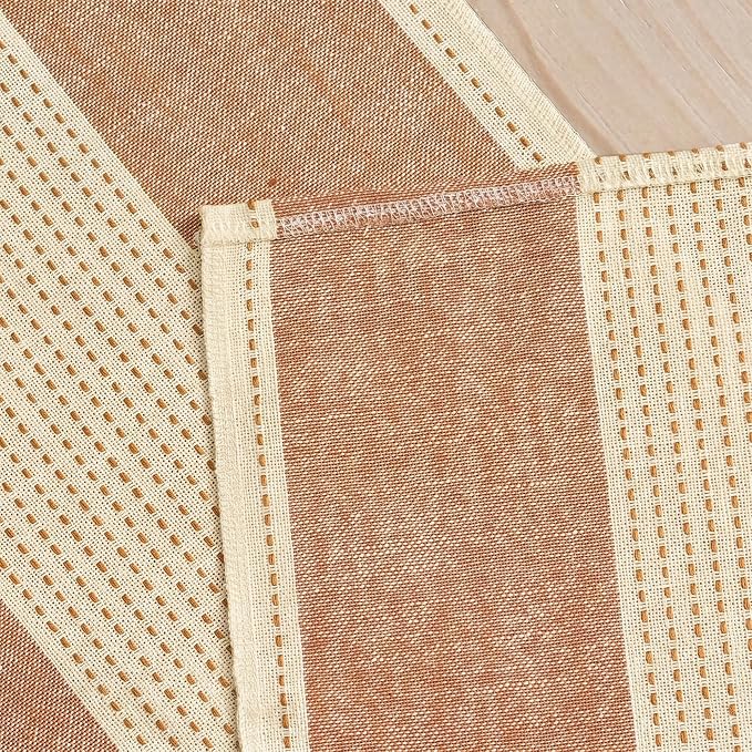 Artoid Mode Caramel Farmhouse Rustic Fall Table Runner, Seasonal Macrame Fabric - Image 7