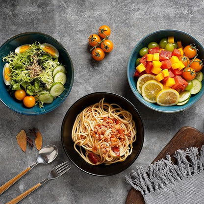Selamica Ceramic Pasta Bowls 50 OZ, Large Salad Bowls - Image 5