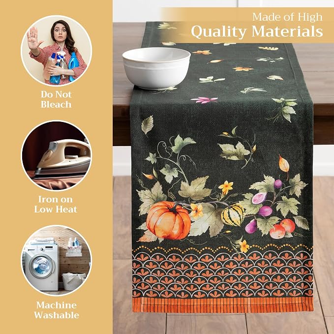 Maison d' Hermine Table Runner 100% Cotton 14.50" x 72" | Table Runners 72 - Image 3