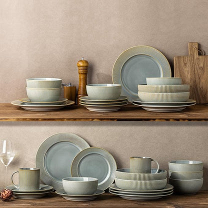 8.5" Ceramic Pasta Bowls Set of 4, Salad Bowls | Versatile Serving Bowls - Image 7