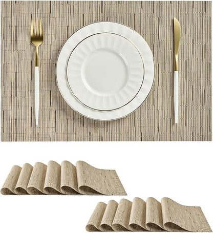 Leetaltree Light Brown Placemats Set of 24 by Leetaltree-ArtatEveryTable