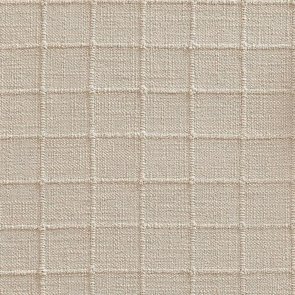 Artisanal Grid Linen Table Runner, 13x60 Inches Neutral Beige | Heavy Textured - Image 7