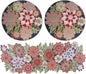 Beaded Table Runner Decore 36 inches Long Christmas Flower Design Beaded Table by byHomeDecorativeProduct
