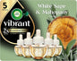 Air Wick Plug in Scented Oil Refill, 5ct, White Sage & Mahogany, Air Freshener, Essential Oils