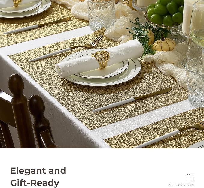 Leetaltree Gold Placemats Set of 24 - Image 8