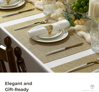 Leetaltree Gold Placemats Set of 24 - Image 8