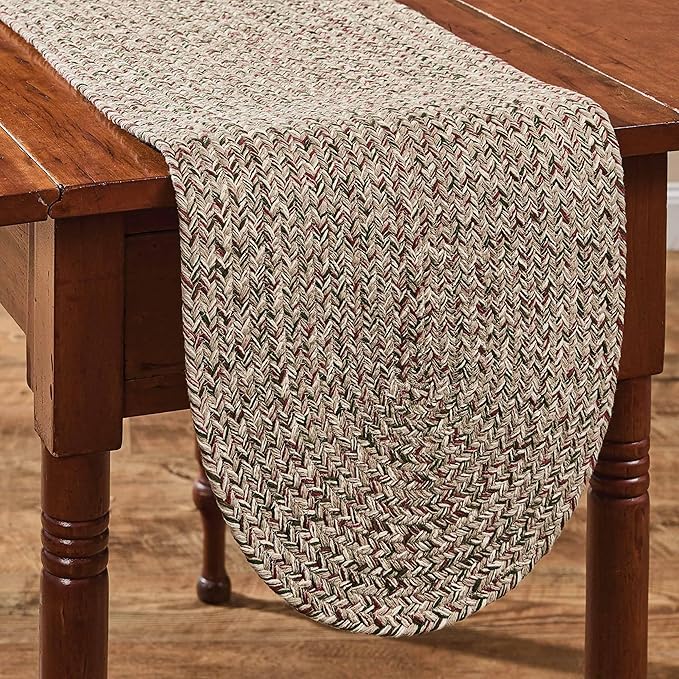Park Designs Spice Bin Table Runner 15" x 54", Ginger Braided | Cotton | by ParkDesigns