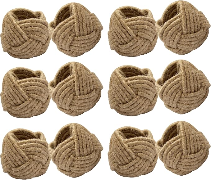COTTON CRAFT Jute Napkin Ring by COTTONCRAFT