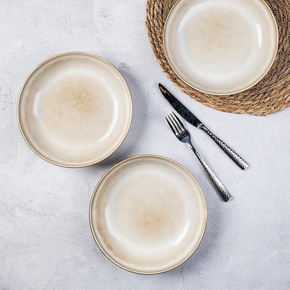 AmorArc 8.5’’ Ceramic Pasta Bowls Set of 6, 36oz Large Stoneware Bowls Set | - Image 2