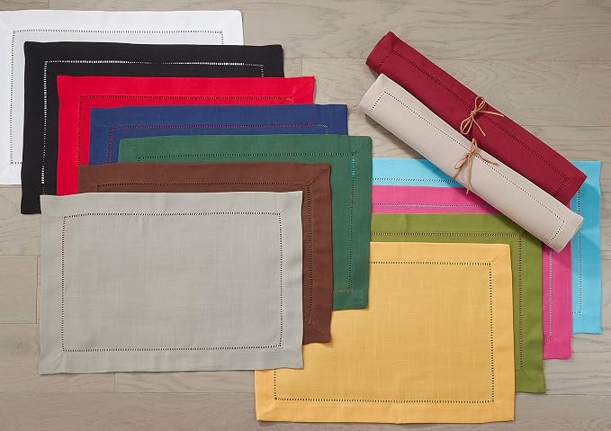 SARO LIFESTYLE Hemstitched Border Placemat - Image 2
