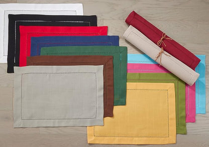 SARO LIFESTYLE Hemstitched Border Placemat - Image 2