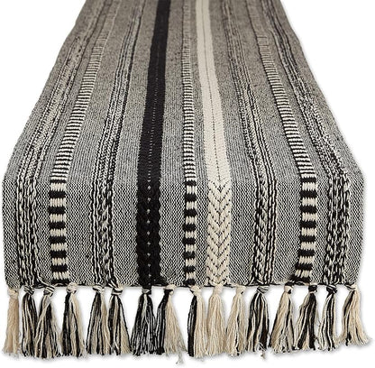 DII Farmhouse Braided Stripe Table Runner Collection by DII