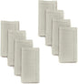 D'Moksha Homes Natural Linen Napkins Set of 8 - Classic Hemstitch 100% Pure Linen Hemstitch Dinner Napkins 20 x 20 Inch for Valentines, Spring, Easter - Handcrafted and Machine Washable