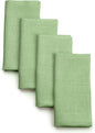 D'Moksha Homes Sage Green Linen Napkins 18 x 18 Inch - 100% Pure Linen Cloth Washable Dinner Napkins Set of 4 for Spring, St Patricks Day, Easter