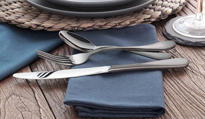 Artaste 56914 Rain 18/10 Stainless Steel Flatware 36-Piece Set, Service - Image 4