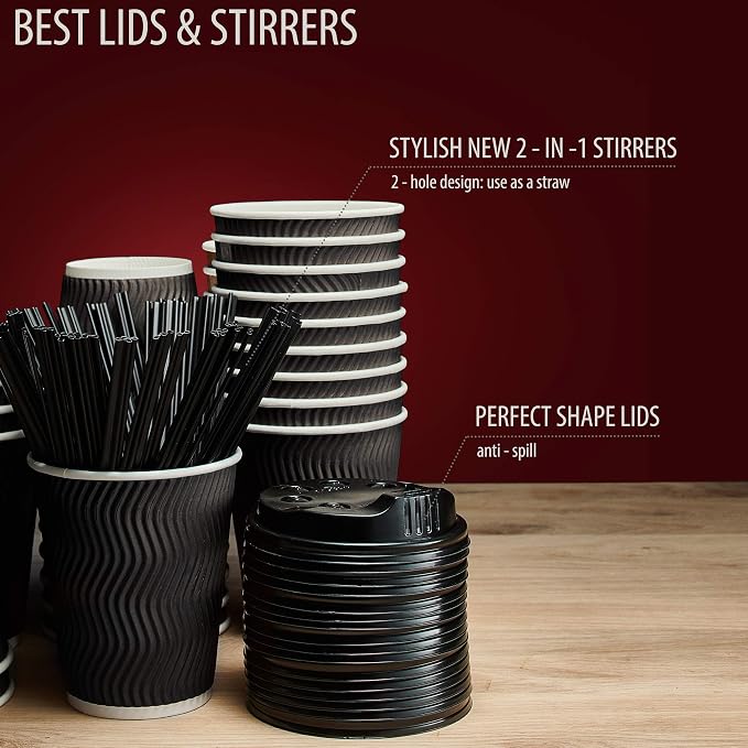 Primens Insulated Disposable Coffee Cups - Image 2