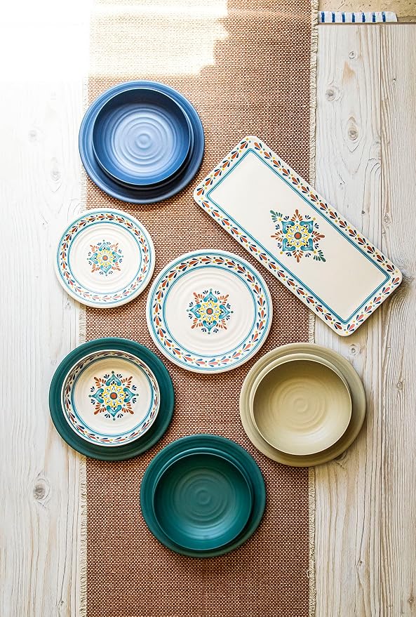 Matte Artisan 8.5'' Durable Planta Salad Plates, Shatter-Resistant and - Image 6