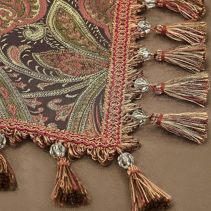 Loom and Mill Vintage Paisley Jacquard Table Runner 13x72 inch - Image 6
