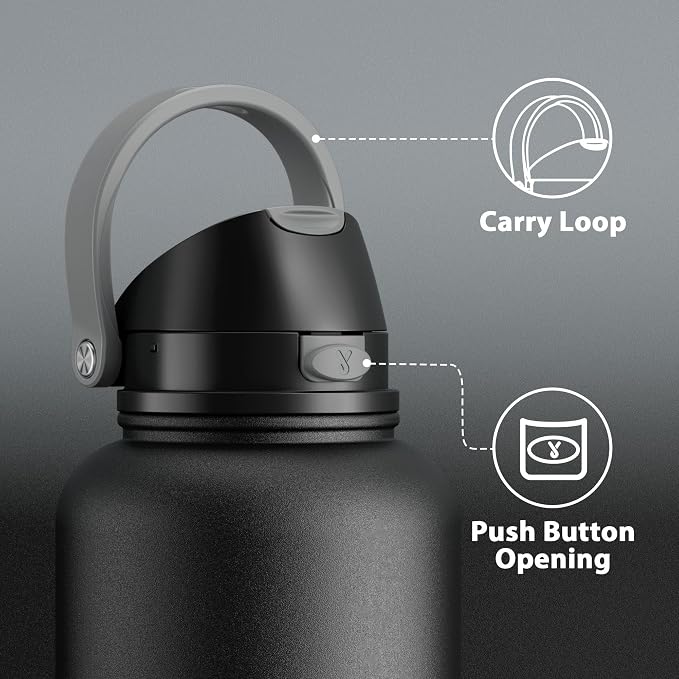 Meoky 64 oz Insulated Water Bottle, Half Gallon Water Jug - Image 5
