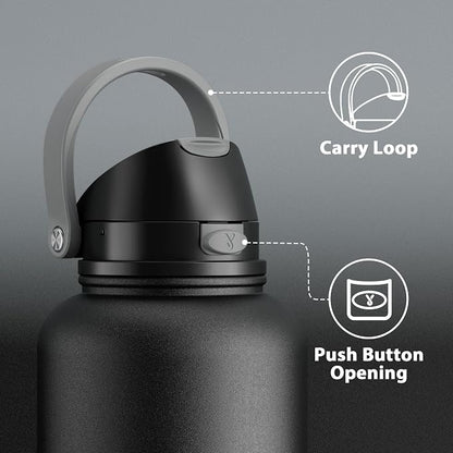 Meoky 64 oz Insulated Water Bottle, Half Gallon Water Jug - Image 5