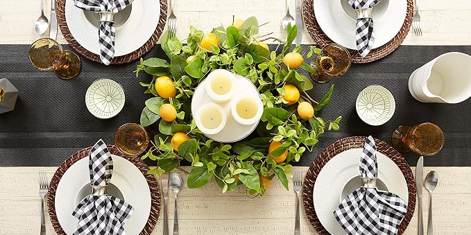 DII PVC Tabletop Collection Woven Indoor/Outdoor, Table Runner - Image 6