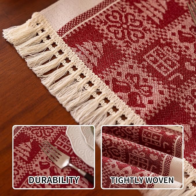 Placemats Set of 4, Christmas Tree Placemat - Image 3