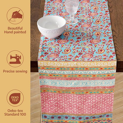 Maison d' Hermine Table Runner 100% Combed Cotton 14.5"x72" | Table Runners 72 - Image 2