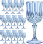 7OZ Plastic Wine Glasses, Reusable Vintage Goblets Unbreakable Drinking Glasses by Unknown