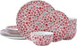 Pfaltzgraff Radiant Blossom 12 Piece Floral Stoneware Dinnerware Plate Bowl by Pfaltzgraff